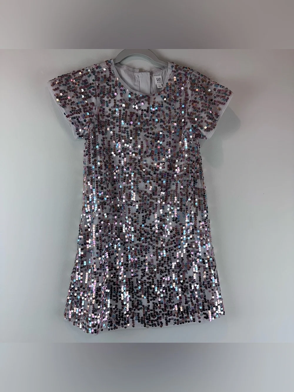 Gap Kids Girl’s Sequin Short Sleeve Party Event Dress Size Large